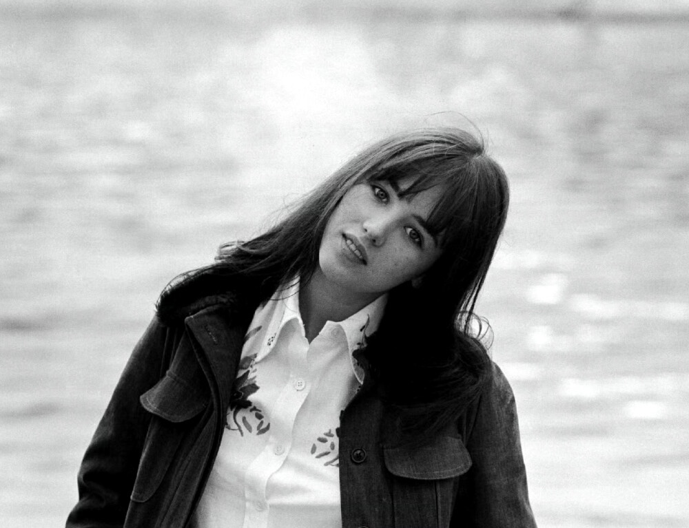 Isabelle Adjani on the banks of the Seine in Paris in December 1974, France.
