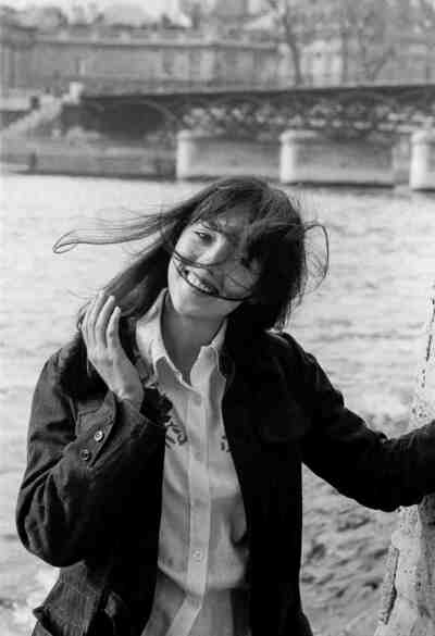 Isabelle Adjani on the banks of the Seine in Paris in December 1974, France.
