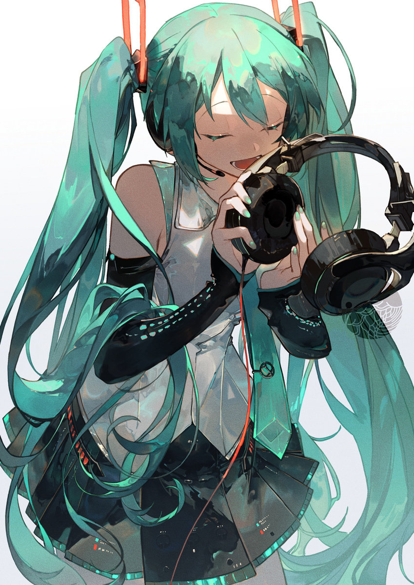 插画师rindo_karasuba绘画作品#插画##遇见艺术# ​​​miku＃初音未来