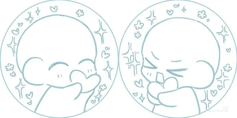 绘画人物模板素材06