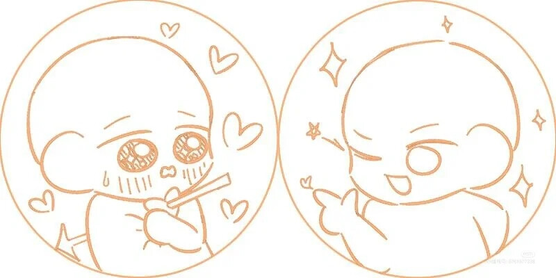 绘画人物模板素材06