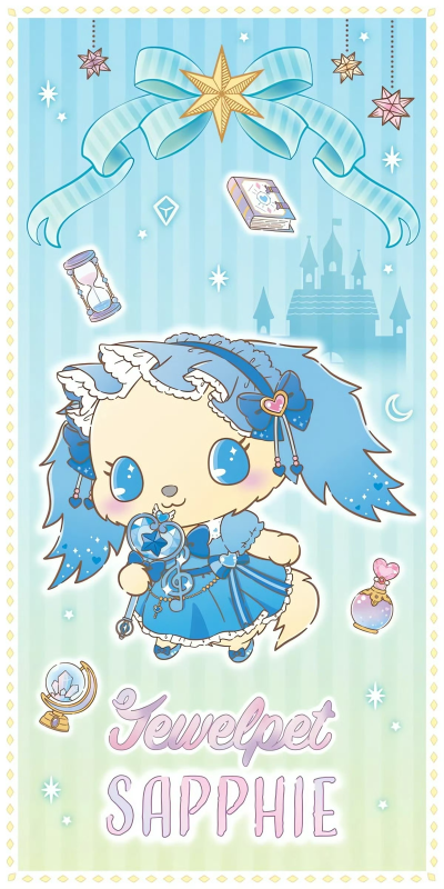 Jewelpet宝石宠物是三丽鸥和SEGA TOYS共同开发的角色 在中国不知道有多少人看过这个动画，相当于动物版美少女战士，代表红宝石的白色兔子露比，代表石榴石的粉色波斯猫卡内特，代表蓝宝石的蓝色耳朵小猎犬萨菲，白色…