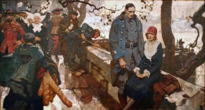 美国艺术家 迪恩·康威尔（Dean Cornwell，1892年－1960年）绘画作品欣赏。