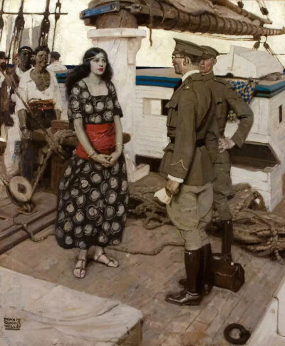 美国艺术家 迪恩·康威尔（Dean Cornwell，1892年－1960年）绘画作品欣赏。