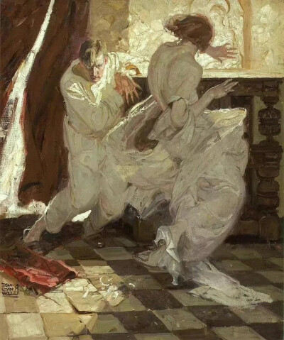 美国艺术家 迪恩·康威尔（Dean Cornwell，1892年－1960年）绘画作品欣赏。