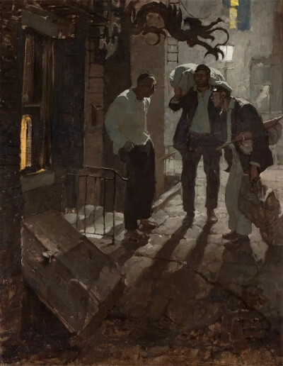 美国艺术家 迪恩·康威尔（Dean Cornwell，1892年－1960年）绘画作品欣赏。