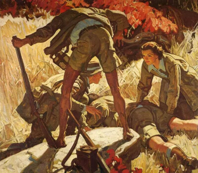 美国艺术家 迪恩·康威尔（Dean Cornwell，1892年－1960年）绘画作品欣赏。