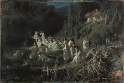 油画壁纸
《五月之夜》克拉姆斯柯依