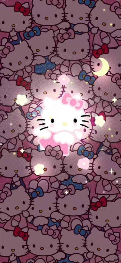 HelloKitty 壁纸+锁屏套图‖世界破破烂烂，小猫缝缝补补