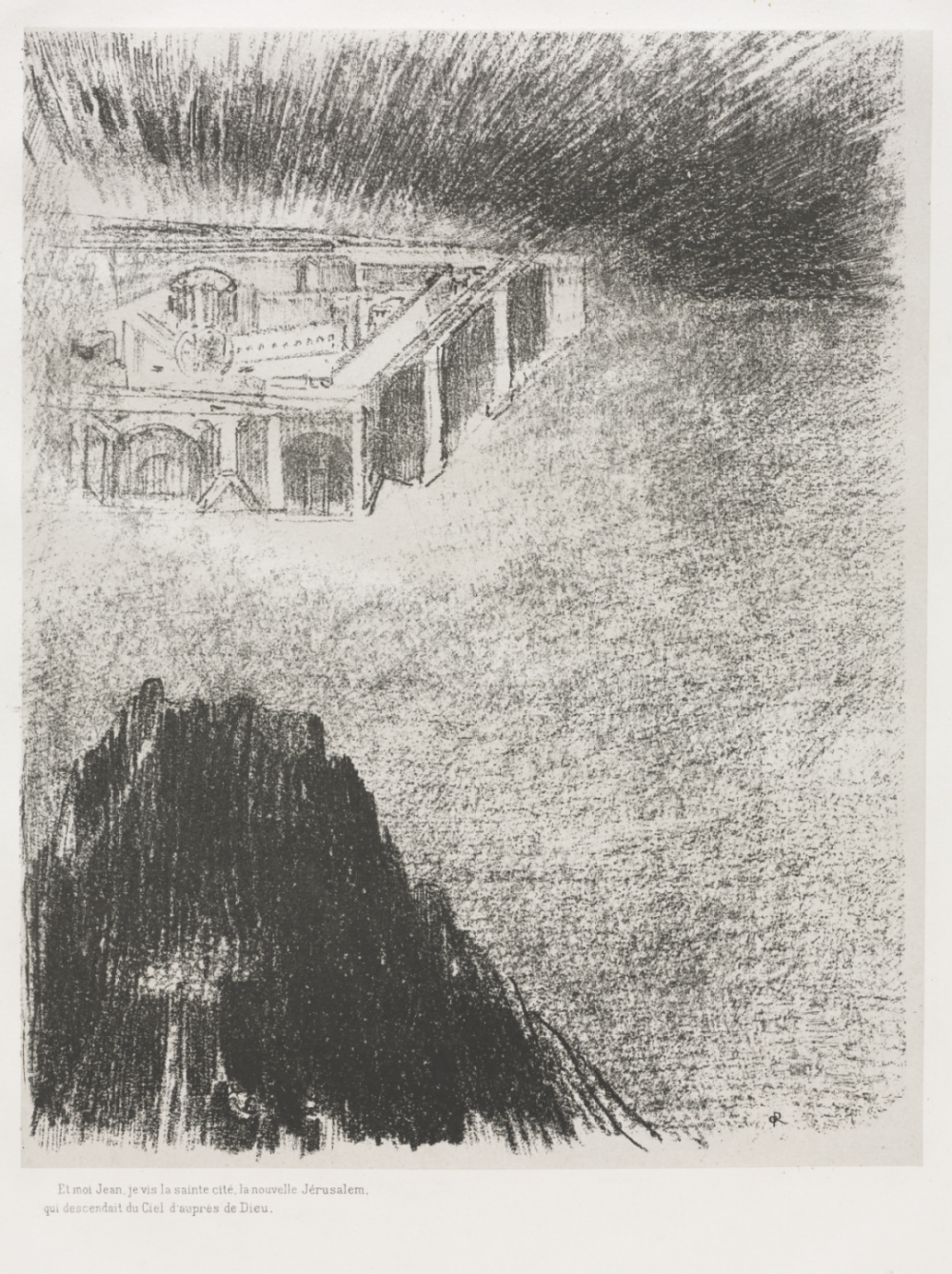 And I, John, Saw the Holy City, New Jerusalem, Coming Down from God and out of Heaven,1899,Lithograph,30x23.7cm