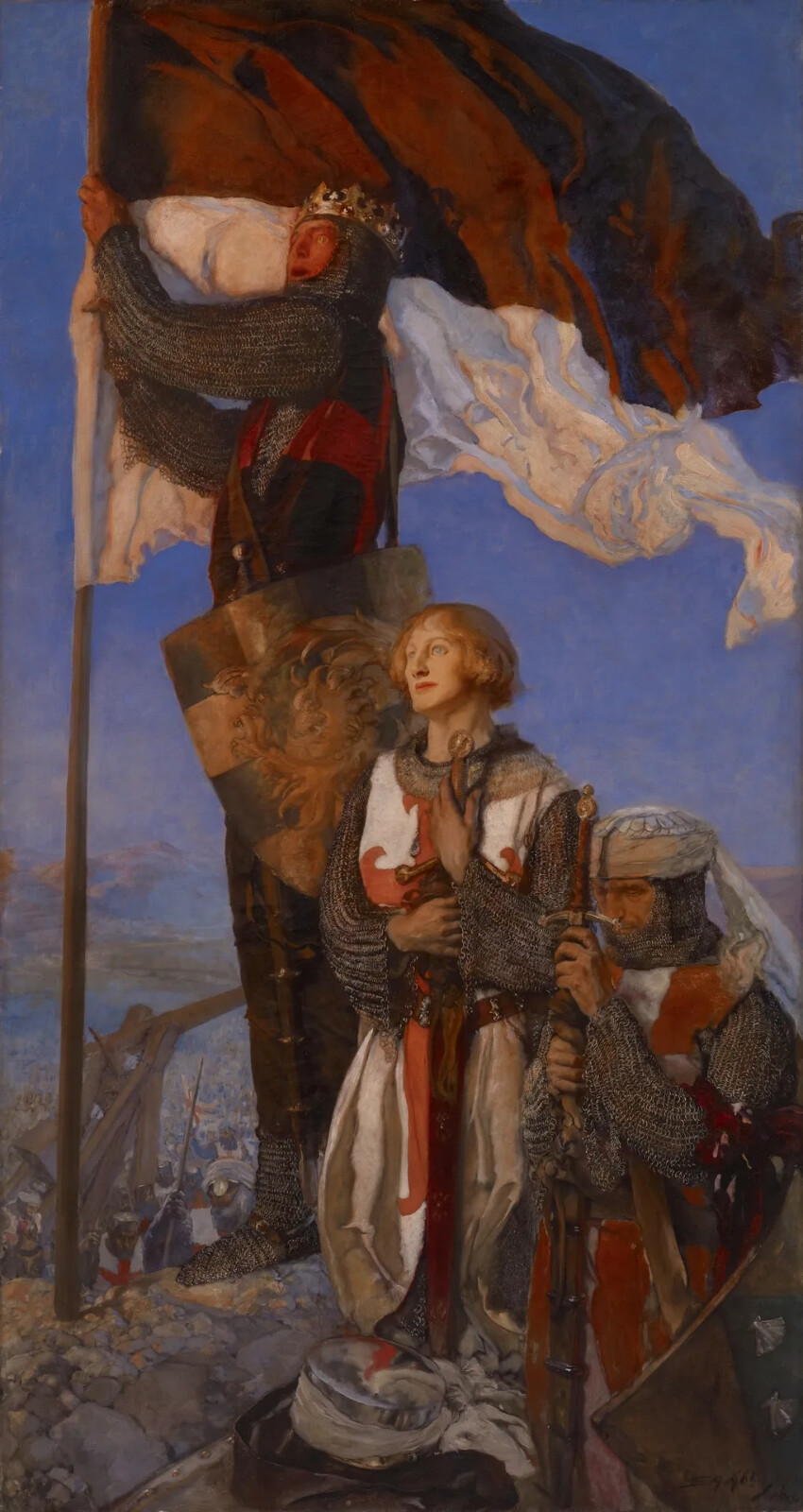 埃德温·奥斯汀·艾比（Edwin Austin Abbey，1852年4月-1911年8月11日），是一名美国画家和插画家。他出生在美国费城，十几岁时搬到纽约并开始为哈珀做插图。他20岁时哈珀派他去英国为一个插画项目做研究，他成为了终身的亲英者，30岁时定居伦敦。他是黄金时代最伟大的笔墨插画家之一。随着他事业的发展，他转向绘画和大型壁画。