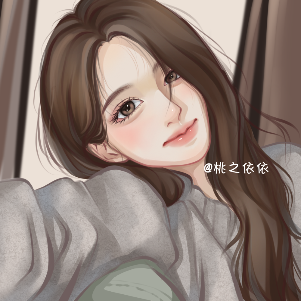 画师安利自己 手绘头像定制漫画