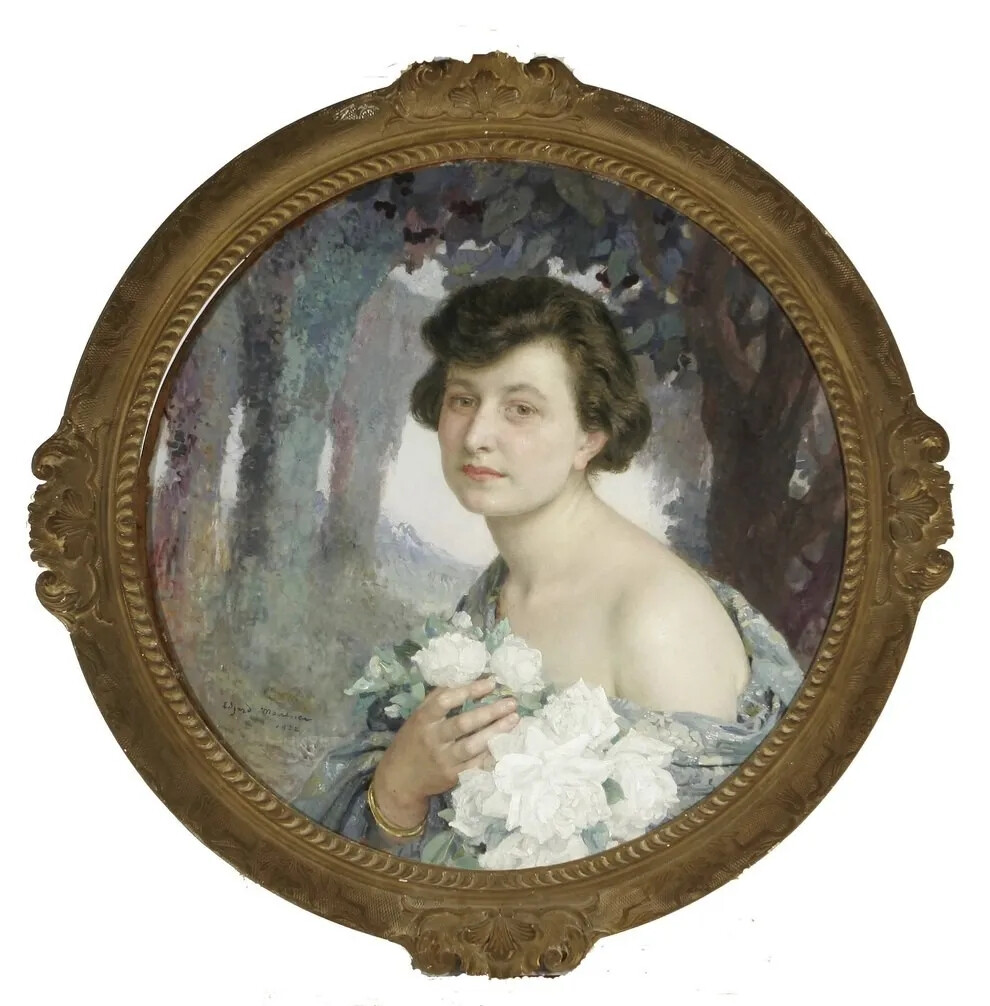 埃德加·马克森斯（Edgar Maxence，1871-1954），是一位活跃于19世纪末20世纪初的法国画家。他1871年出生于法国南特，曾就读于巴黎美术学院，师从雷·德劳奈和象征主义画家古斯塔夫·莫罗。受到老师的影响，他的画作呈现出典型的象征主义风格，因此，他也被认为是法国新艺术运动的代表画家之一。