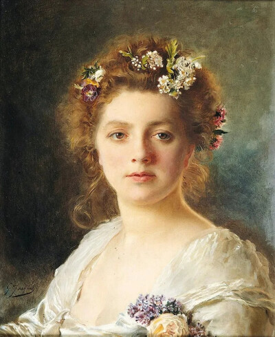 古斯塔夫·让·雅凯特（Gustave Jean Jacquet），是19世纪法国著名的油画艺术家，他以才华横溢而闻名，也被誉为古典主义巨匠威廉·布格罗（William Bouguereau）最杰出的学生之一。