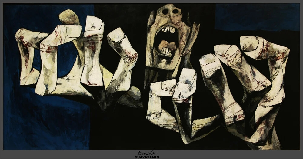 奥斯瓦多·瓜亚萨明（Oswaldo Guayasamín，1919年7月6日-1999年3月10日），出生于厄瓜多尔基多，是拉丁美洲的画家和雕塑家，被称为“西半球的毕加索”。