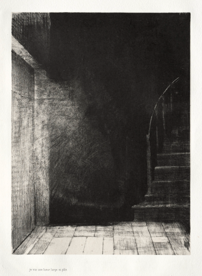 I Saw a Flash of Light, Large and Pale,1896,Lithograph on China paper laid on wove paper,23x17cm