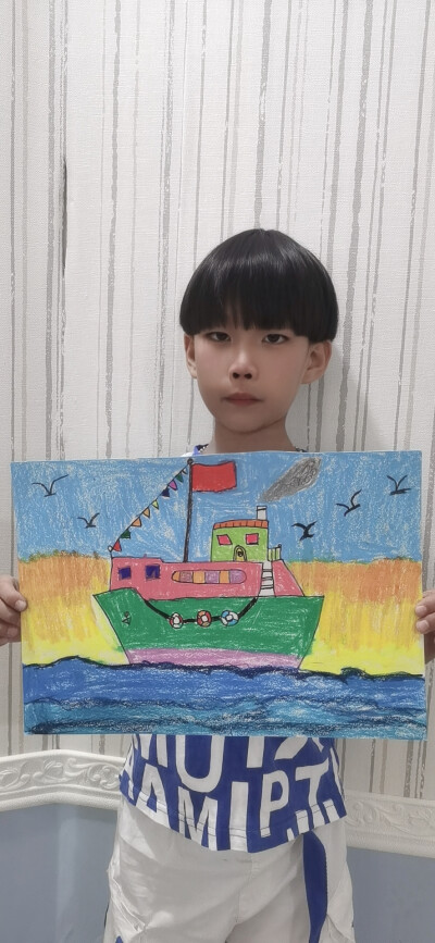 创意画《帆船⛵》