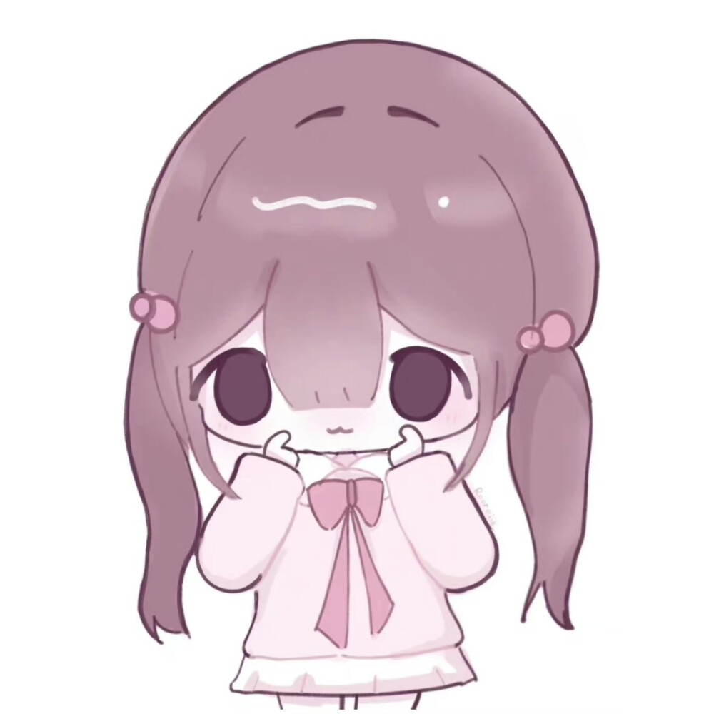 ♡午日雏♡动漫头像粉色头像手绘女头