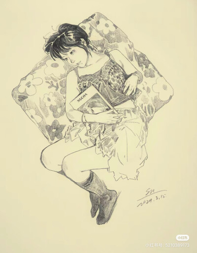 人物速写
作者：Su