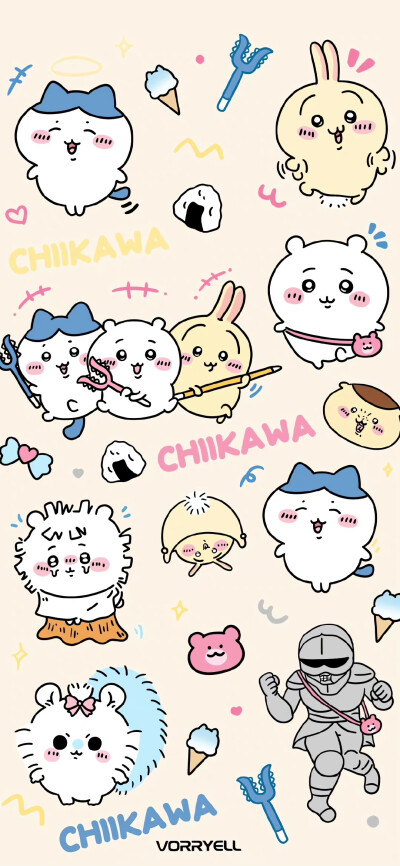 chiikawa快乐可爱哒手机壁纸​​​