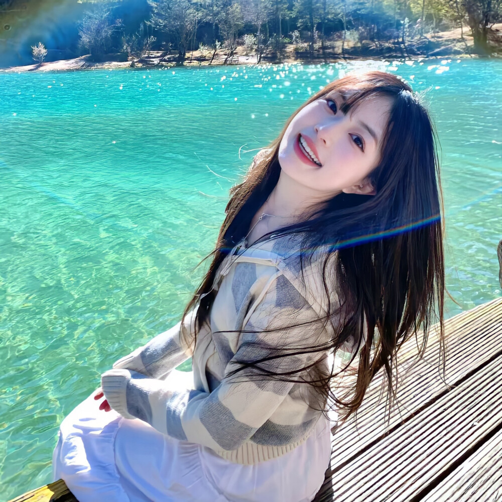 wechat氛围感女头夏日头像自由感自然系无尽夏蓝色系