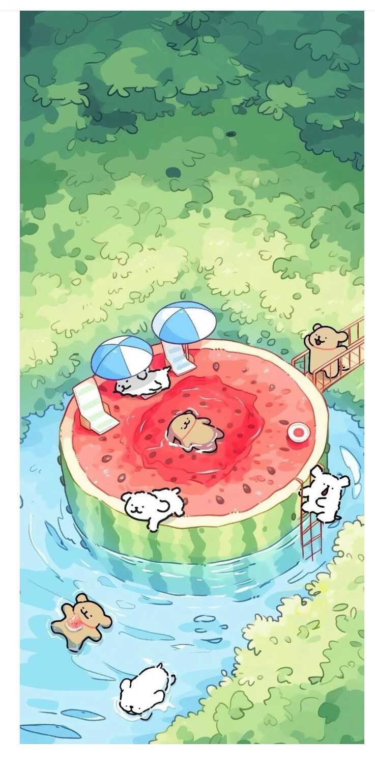 夏日炎炎，用这个线条小狗夏日头像，简直不要太清爽。这个夏天就让线条小狗陪你度过吧