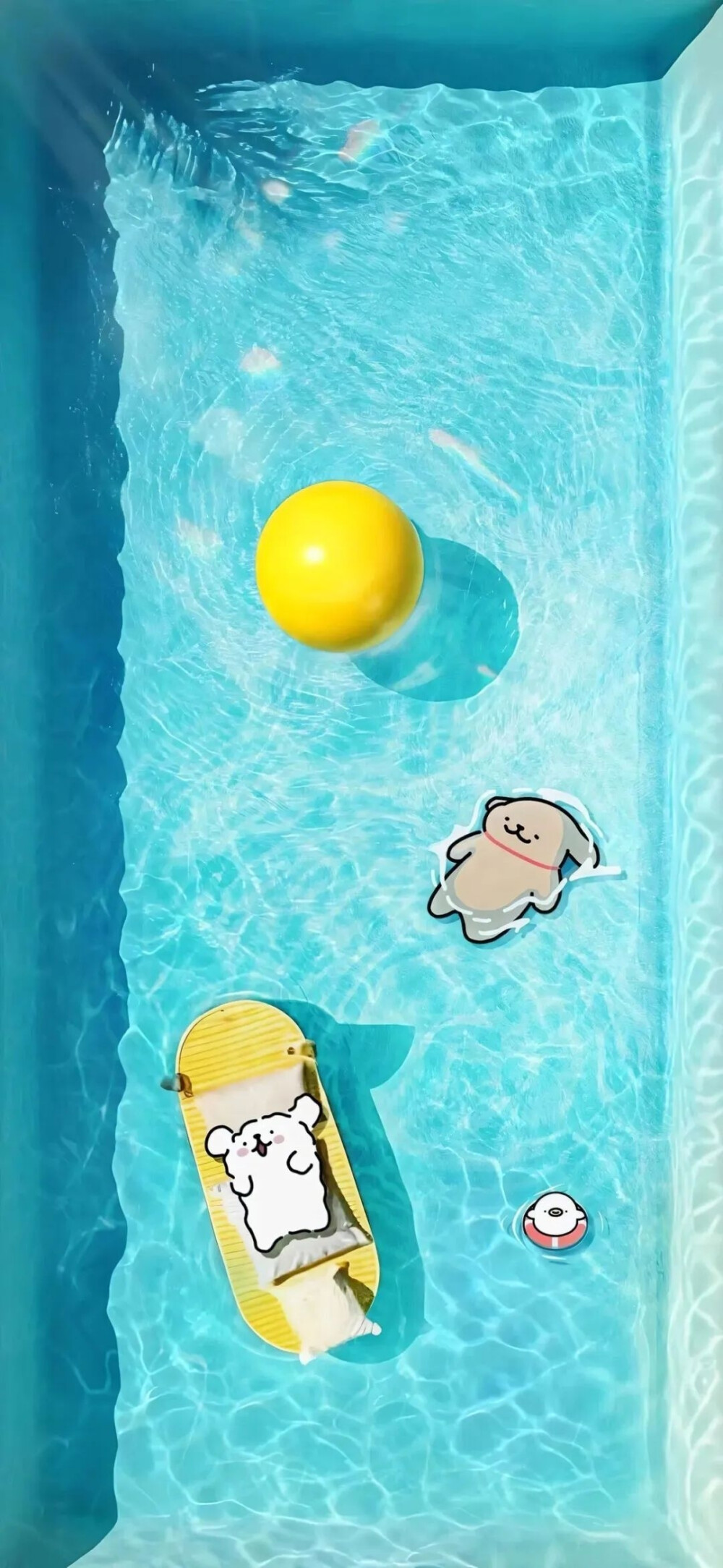 线条小狗夏日背景
