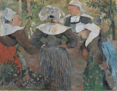 高更
《四个布雷顿女人》（Four Breton Women）
1886年，帆布油画
71.8cmx91.4cm
