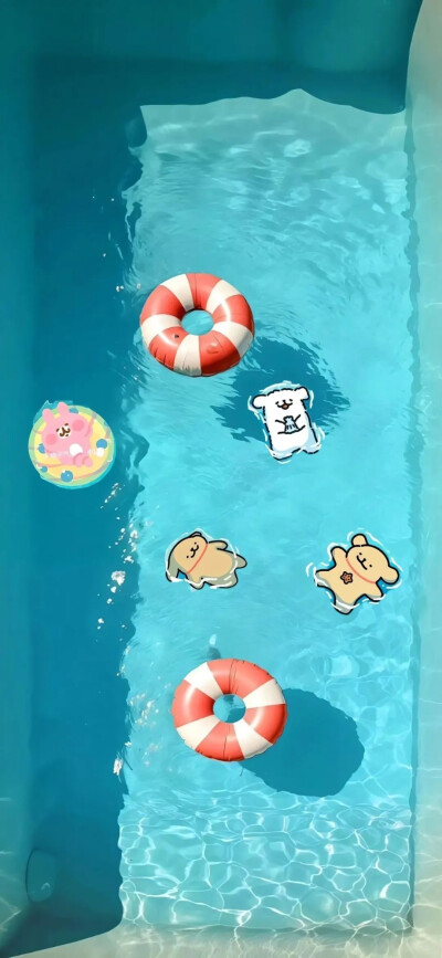 线条小狗夏日背景
