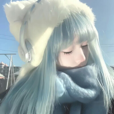 蓝色系头像