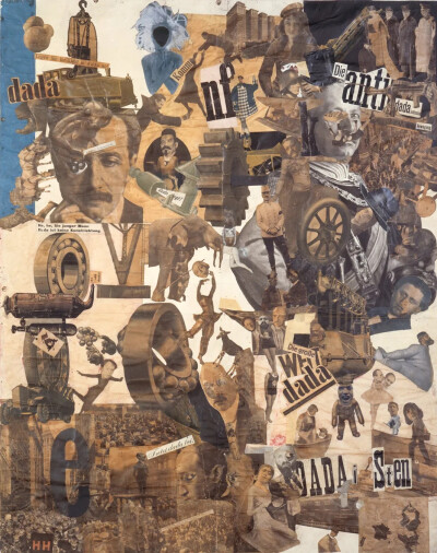 汉娜·霍克（Hannah Höch）
《Cut with the Kitchen Knife Dada through the last Weimar beer belly cultural epoch of Germany》
1919年，90 cm x 144 cm
