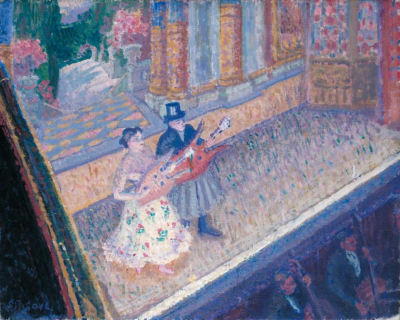 斯潘瑟·歌雷
《伊内兹和塔基》
（Inez and Taki）
1910年，帆布油画, 40.6cm x 50.8cm
