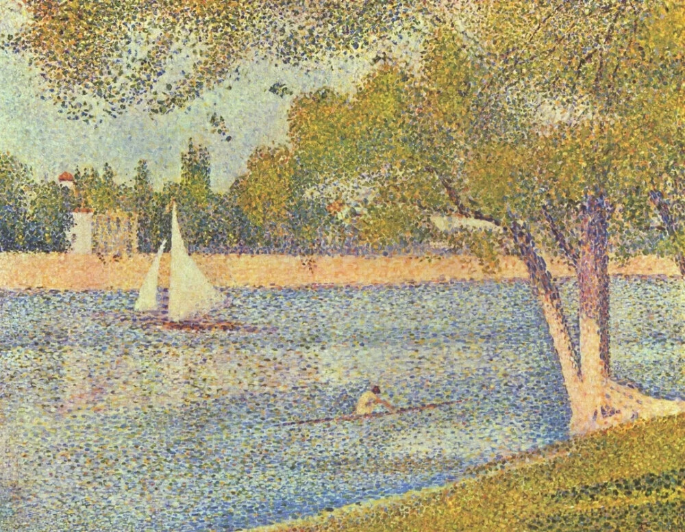 修拉《塞纳河和大雅特桥》
（The Seine and la Grande Jatte）
1888年
