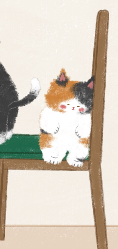 毛茸茸小猫咪插画壁纸
画师@Chen冬至_