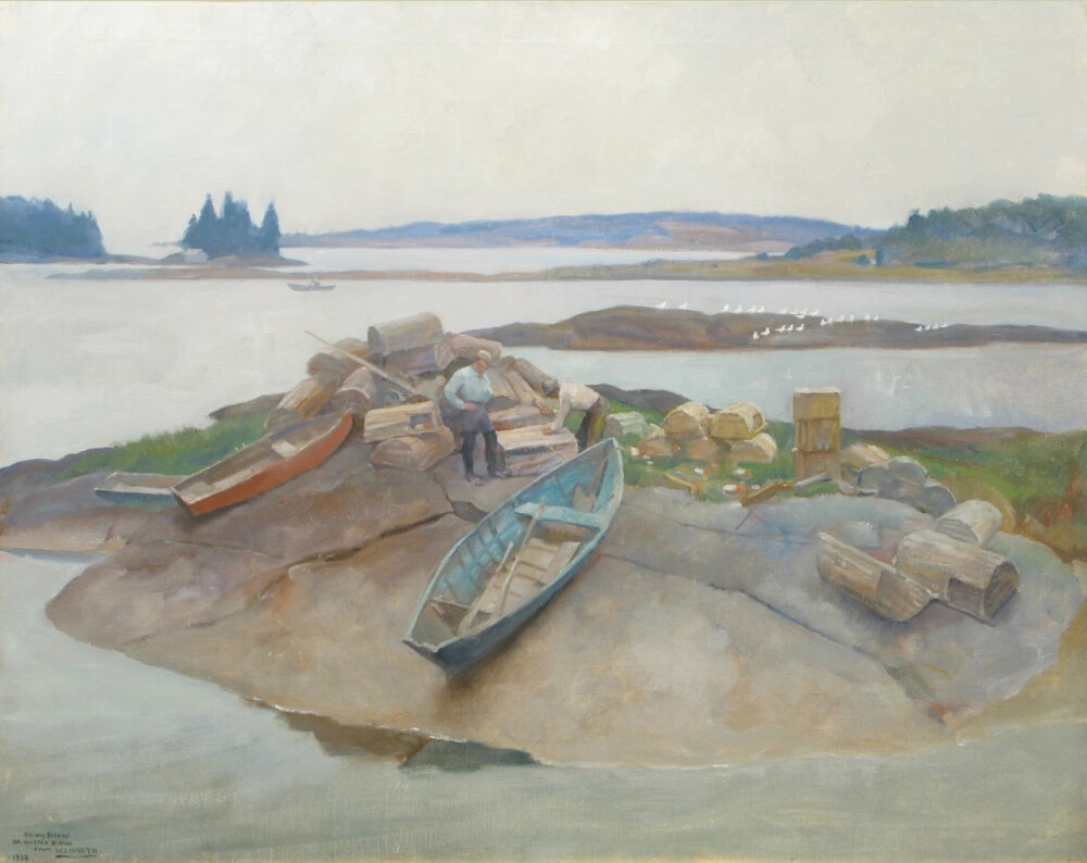 纽威·康瓦斯·怀斯（Newell Convers Wyeth，1882-1945)，美国画家、插画家。著名的画家安德鲁·怀斯（Andrew Wyeth）就是他的儿子。