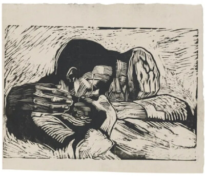 凯绥·珂勒惠支
《Two dead Persons》
1920年, 木刻版画
