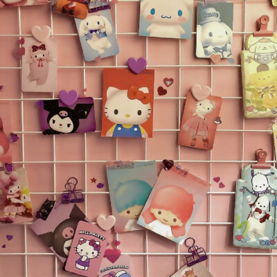 三丽欧粉色背景图