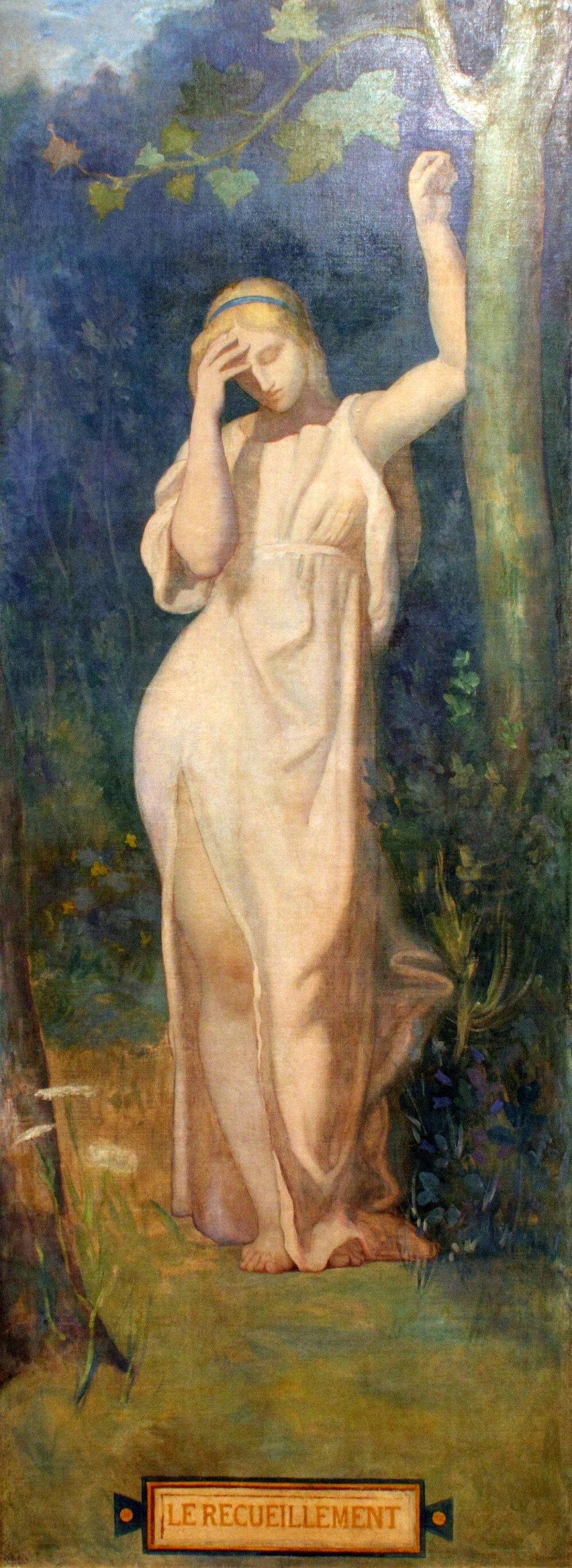 夏凡纳（Pierre Puvis de Chavannes，1824－1898），法国象征主义代表画家，也是国家美术协会的共同创办人与主席。在壁画创作中他大多采用象征手法，以表达对生活的寓意，他改变了直观感觉，简化了素描和装饰性的倾向，发现和创造了独特的美的境界。