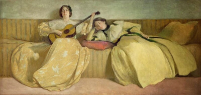 约翰·怀特·亚历山大（John White Alexander）是19世纪晚期和20世纪初期最杰出的美国画家之一。他的作品以其细腻、优雅和精致的绘画技巧而闻名于世。亚历山大对肖像画和壁画领域的贡献至今仍受到广泛赞誉。