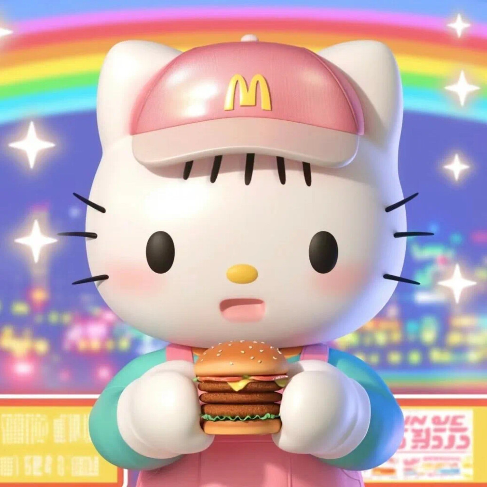 麦当劳 helloKitty 头像
图源小红薯：谈子画 接稿版