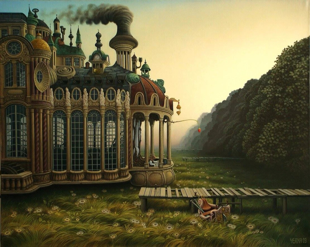 吉斯凯·尤科（Jacek Yerka），是一位波兰超现实主义画家。他于1950年代初出生于波兰北部的一个小城市，父母均是艺术家，作品大多是超现实风格的田园绘画，深受耶罗尼米斯·博斯、扬·范·艾克等人的影响，以富有表现力的作品著称，通常包括奇怪的怪物，梦幻的风景和非凡的建筑。他的作品得到了各种科幻爱好者的认可，科幻作家甚至把他的作品用于令人费解的拼图游戏。他多次获得国际奖项，在华沙、杜塞尔多夫 、洛杉矶和伦敦举办过画展，如今他的工作、生活和家庭都位于祖国波兰的乡村。