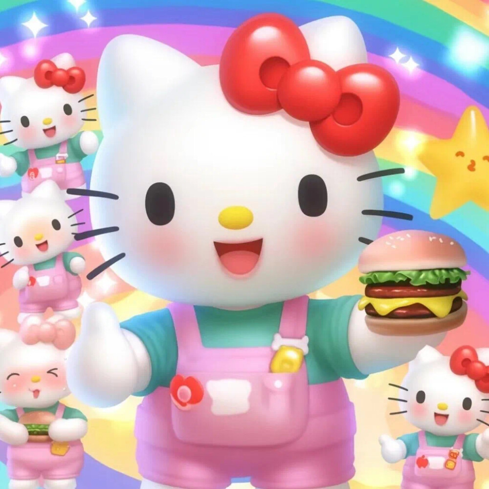 麦当劳 helloKitty 头像
图源小红薯：谈子画 接稿版