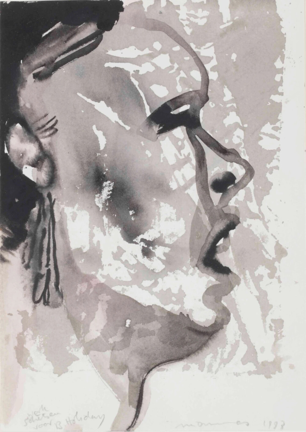 玛琳·杜马斯（Marlene Dumas），国际上最受瞩目的艺术家之一。1953年生于南非开普敦，现居住荷兰阿姆斯特丹。技艺高超的她在评价自己的作品的时候认为她是“画家中的画家”，杜马斯经常会用女性、儿童或者婴儿作为她的作品的对象，女性之美与艺术则是她的作品中永恒的主题。她于1998年被国际关注，在2000 年参加上海双年展后被国人熟知，并且被认为可能会开拓水墨画人物的新方向，有许多画家受到她的影响。