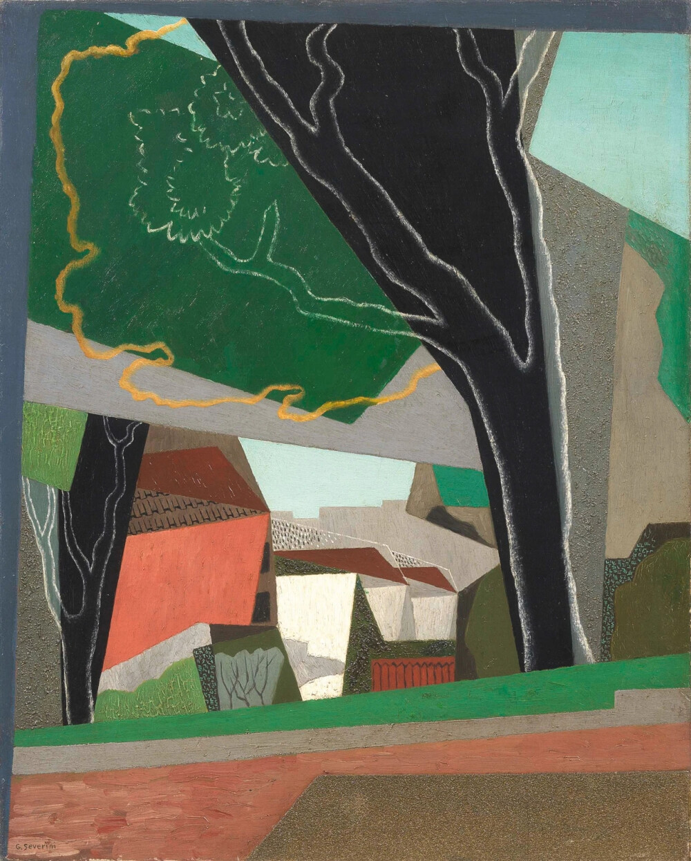 吉诺·塞维里尼（Gino Severini，1883年4月7日-1966年2月26日）是一位意大利画家，也是未来主义运动的主要成员。他一生的大部分时间都在巴黎和罗马两地度过。他与第一次世界大战后的十年中的新古典主义和“恢复秩序”（return to order）联系在一起。在他的职业生涯中，他在各种媒体工作，包括马赛克和壁画。他在包括罗马四年展在内的大型展览上展示了自己的作品，并赢得了各大机构的艺术奖。