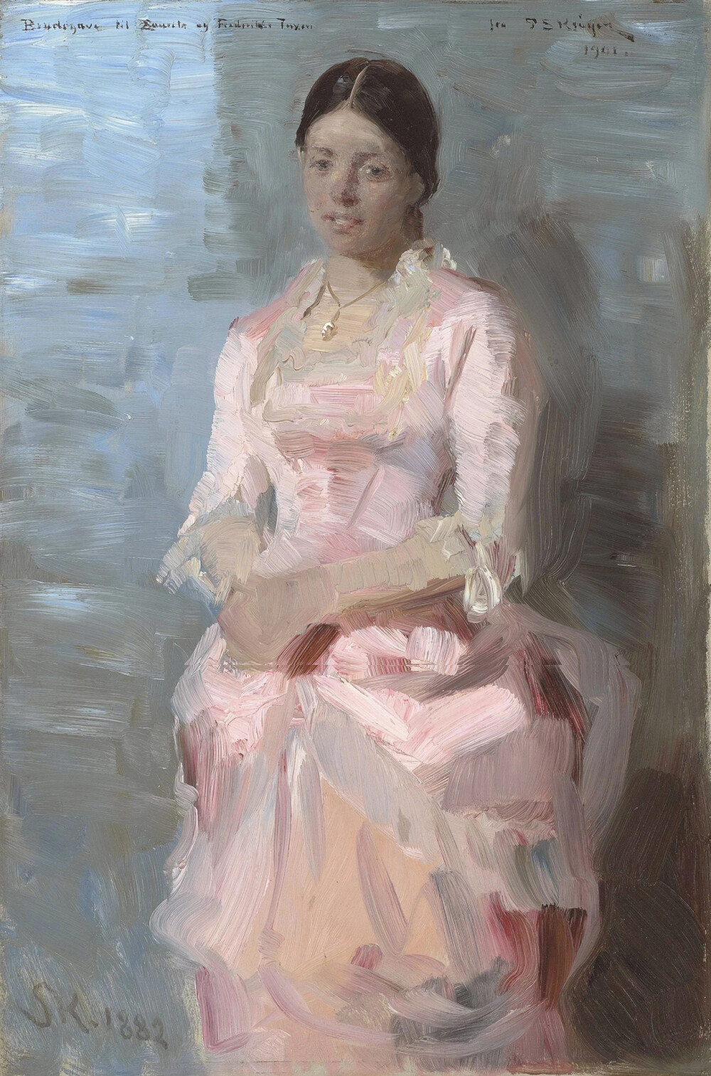 佩德·塞弗林·克罗耶（Peder Severin Krøyer，1851年-1909年）是丹麦艺术家中杰出的一位。克罗耶的视力使他在生命的最后十年逐渐失败，直到他完全失明。尽管有健康障碍，他还是个乐观主义者，几乎画到最后。实际上，他在半盲时画了他的一些最后的杰作，开玩笑说他的一只工作眼睛的视力随着另一只眼睛的消失而变得更好。
