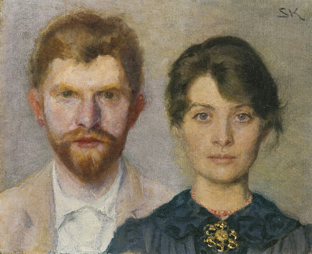 佩德·塞弗林·克罗耶（Peder Severin Krøyer，1851年-1909年）是丹麦艺术家中杰出的一位。克罗耶的视力使他在生命的最后十年逐渐失败，直到他完全失明。尽管有健康障碍，他还是个乐观主义者，几乎画到最后。实际上，他在半盲时画了他的一些最后的杰作，开玩笑说他的一只工作眼睛的视力随着另一只眼睛的消失而变得更好。
