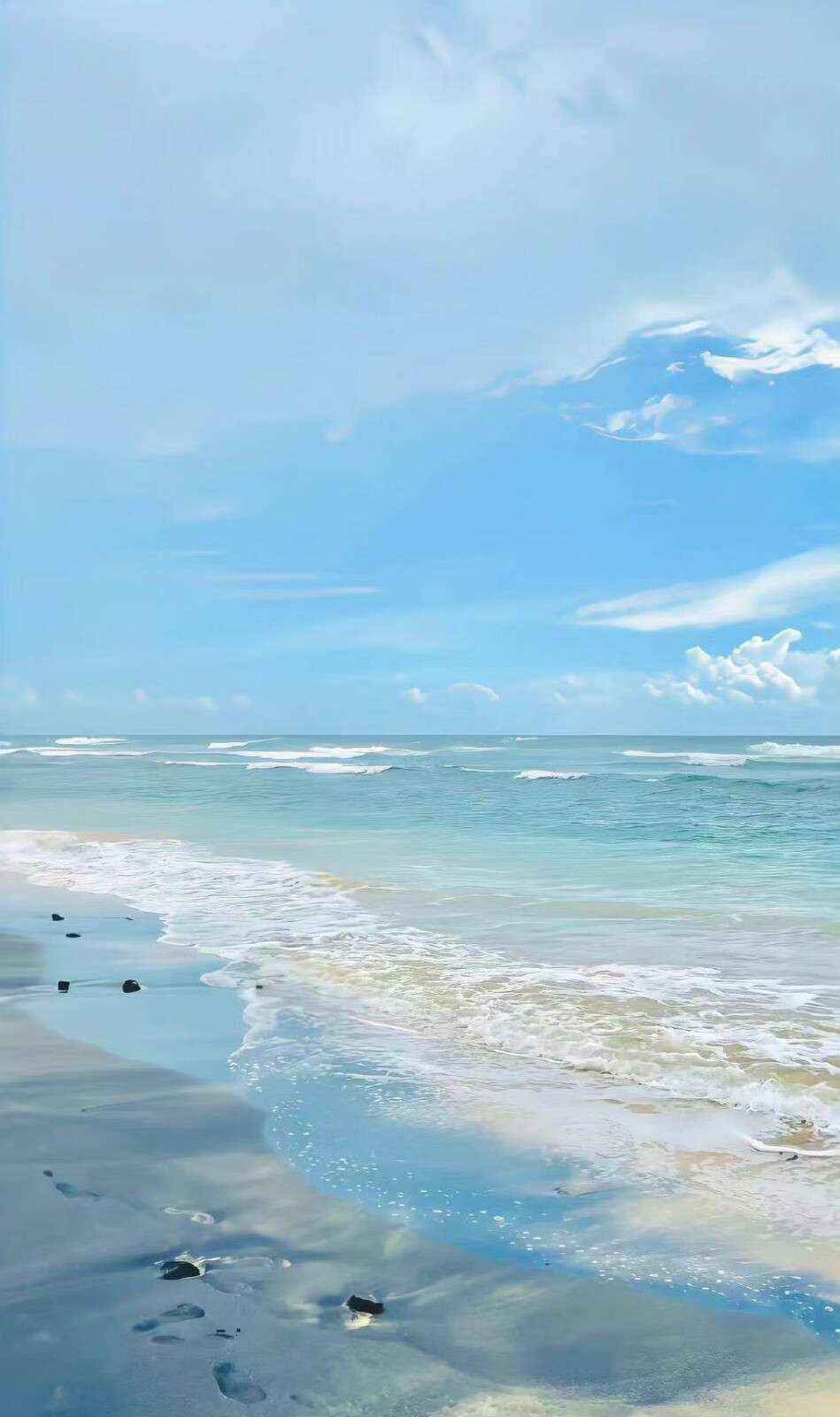 海的背景图蓝色系背景图