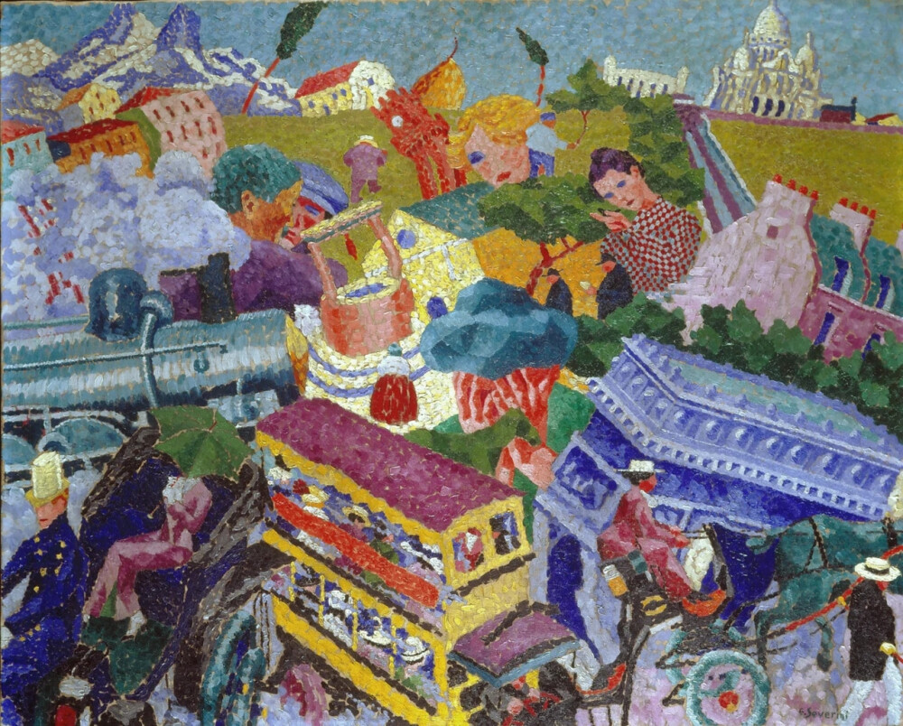 吉诺·塞维里尼（Gino Severini，1883年4月7日-1966年2月26日）是一位意大利画家，也是未来主义运动的主要成员。他一生的大部分时间都在巴黎和罗马两地度过。他与第一次世界大战后的十年中的新古典主义和“恢复秩序”（return to order）联系在一起。在他的职业生涯中，他在各种媒体工作，包括马赛克和壁画。他在包括罗马四年展在内的大型展览上展示了自己的作品，并赢得了各大机构的艺术奖。