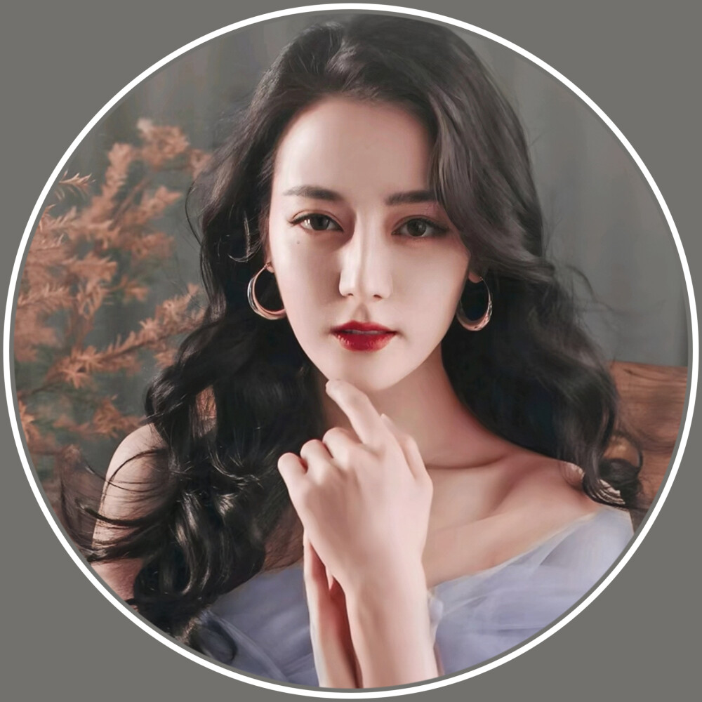 迪丽热巴圆框头像