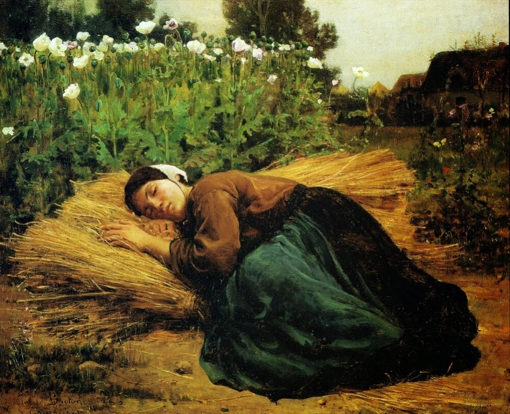 法国艺术家 朱理 布雷顿（Jules Breton）绘画作品欣赏。